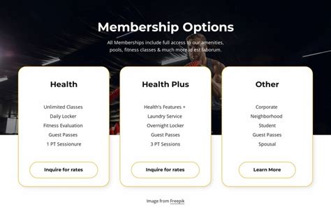 Membership Website Templates Free