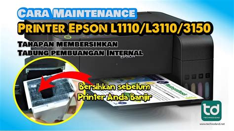 Membersihkan Printer Epson L1110 Secara Rutin