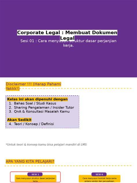 Membuat Dokumen Legal