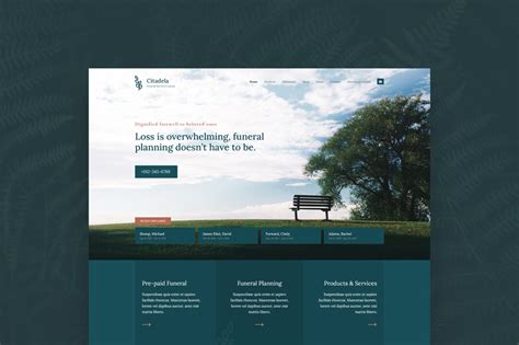 Memorial Website Template