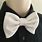 Men White Bow Tie