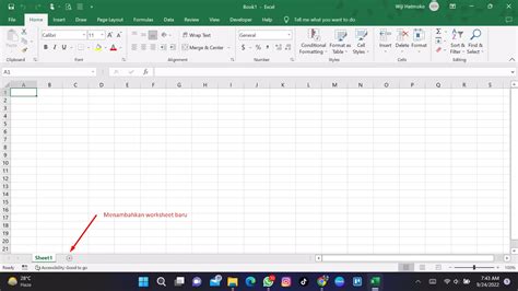 Menambahkan Worksheet Baru