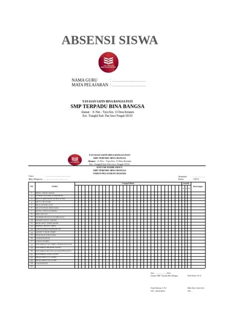 Menangani Absensi Siswa