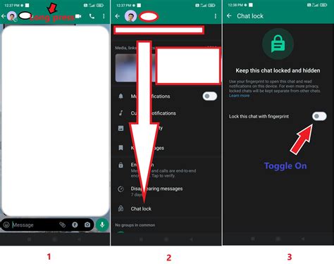 Mengaktifkan Chat Lock