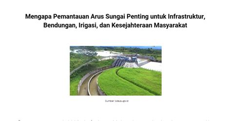 Mengapa Irigasi Penting