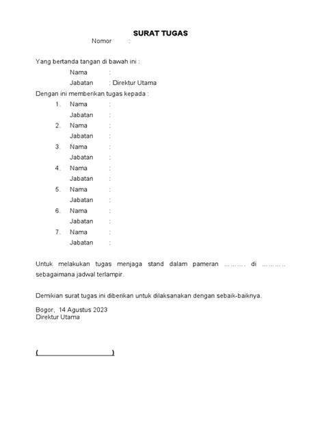 Mengapa Surat Tugas Tim Penting