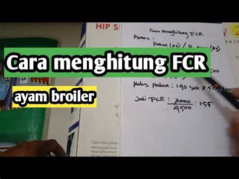 Cara Menghitung FCR