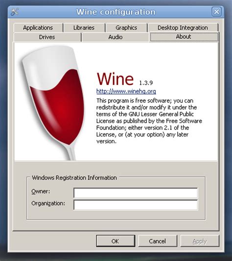 Mengubah Pengaturan Wine
