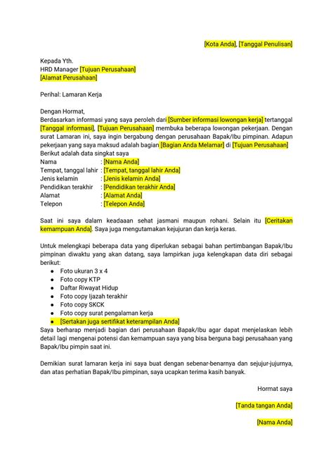 Menulis Surat Lamaran Profesional