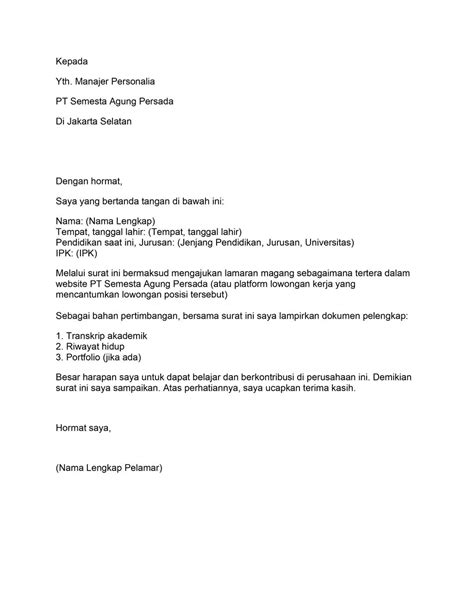Menulis Surat Permohonan