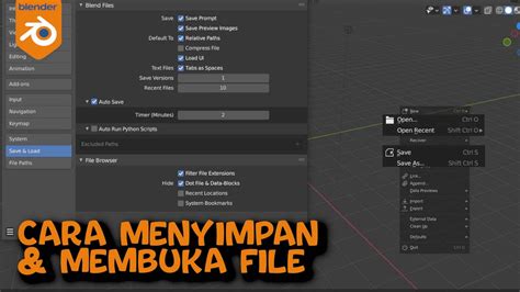 Menyimpan Blender
