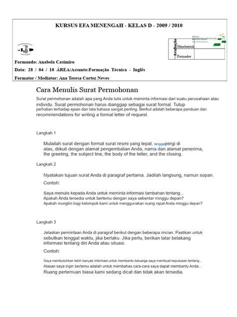 Menyusun Surat Formal