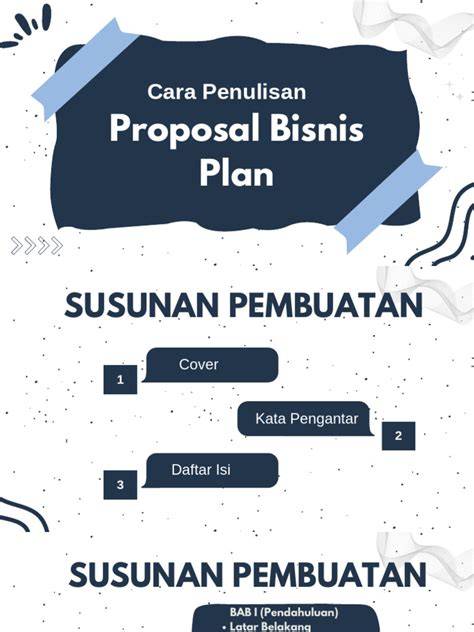 Menyusun proposal bisnis
