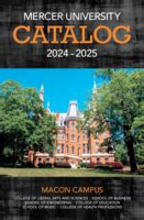 Mercer University Course Catalog Rac