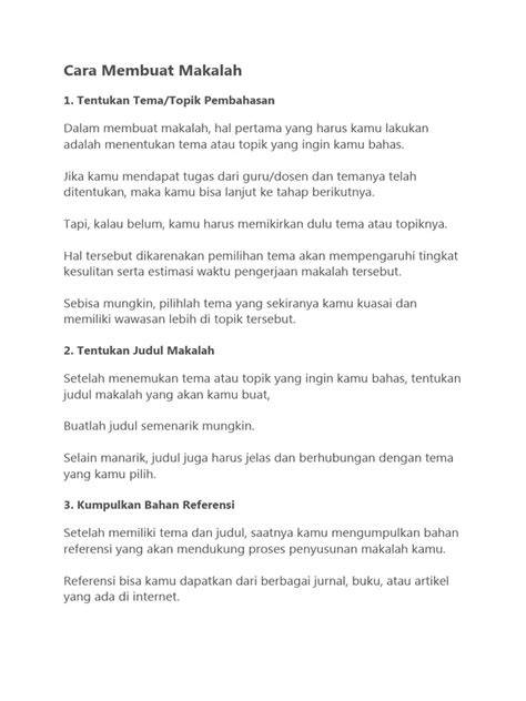 Merevisi Makalah