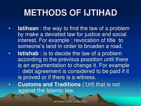 Methods of Ijtihad