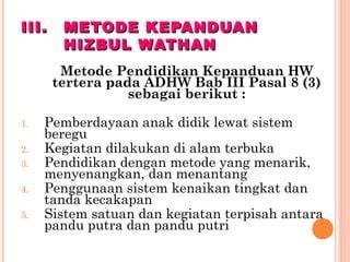 Metode Kepanduan HW