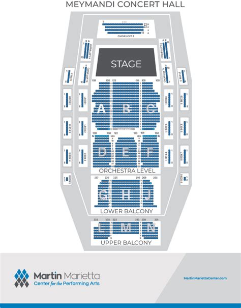 Meymandi Hall Seating Chart