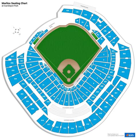 Miami Marlins Baseball Stadium Seating Chart