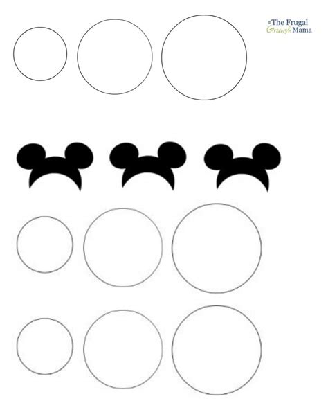 Mickey Ears Templates