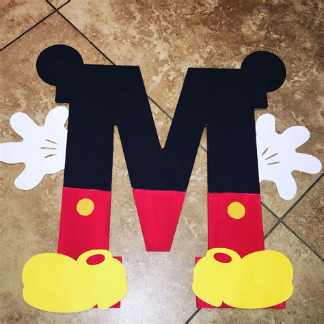 Mickey Letter Template
