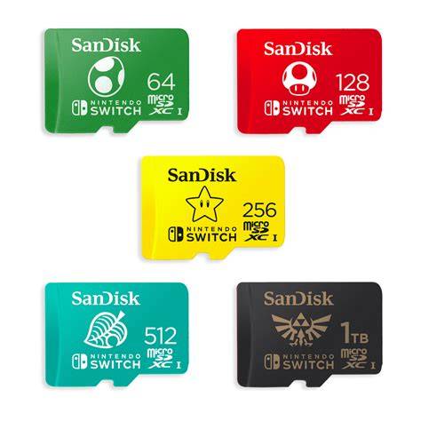 MicroSD card in Nintendo Switch