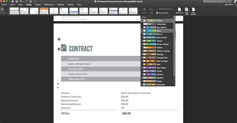 Microsoft Contract Templates