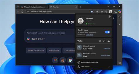 Microsoft Edge Copilot new tab