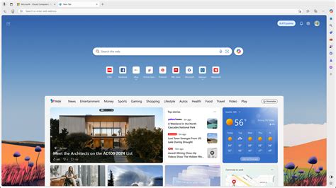 Microsoft Edge with MSN