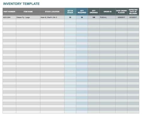 Microsoft Excel Spreadsheet Templates