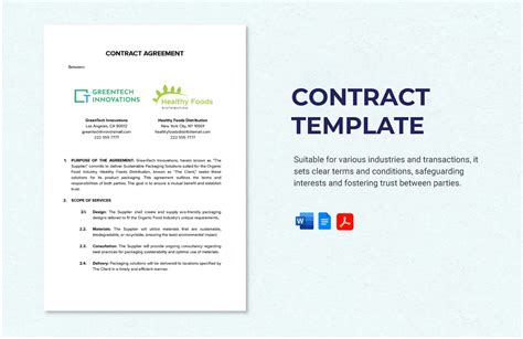 Microsoft Word Contract Template