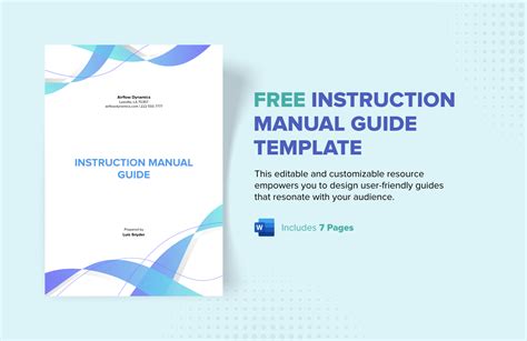 Microsoft Word Instruction Manual Template