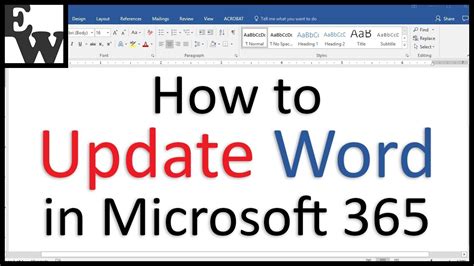 Microsoft Word Update