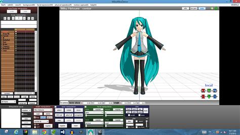 MikuMikuDance early interface