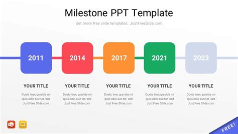 Milestone Template Ppt