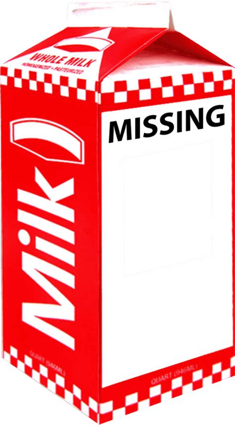 Milk Carton Template Missing
