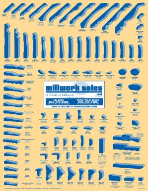 Millwork Sales Moulding Chart