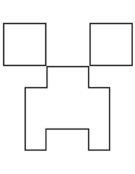 Minecraft Creeper Face Template