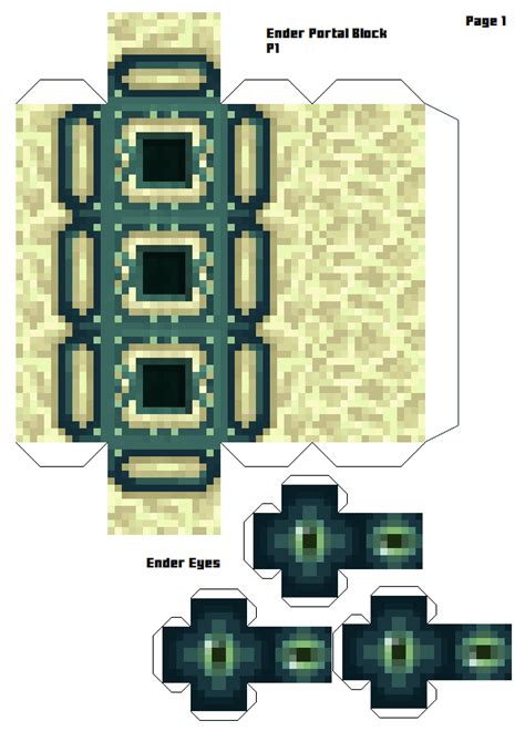 Minecraft End Portal Template