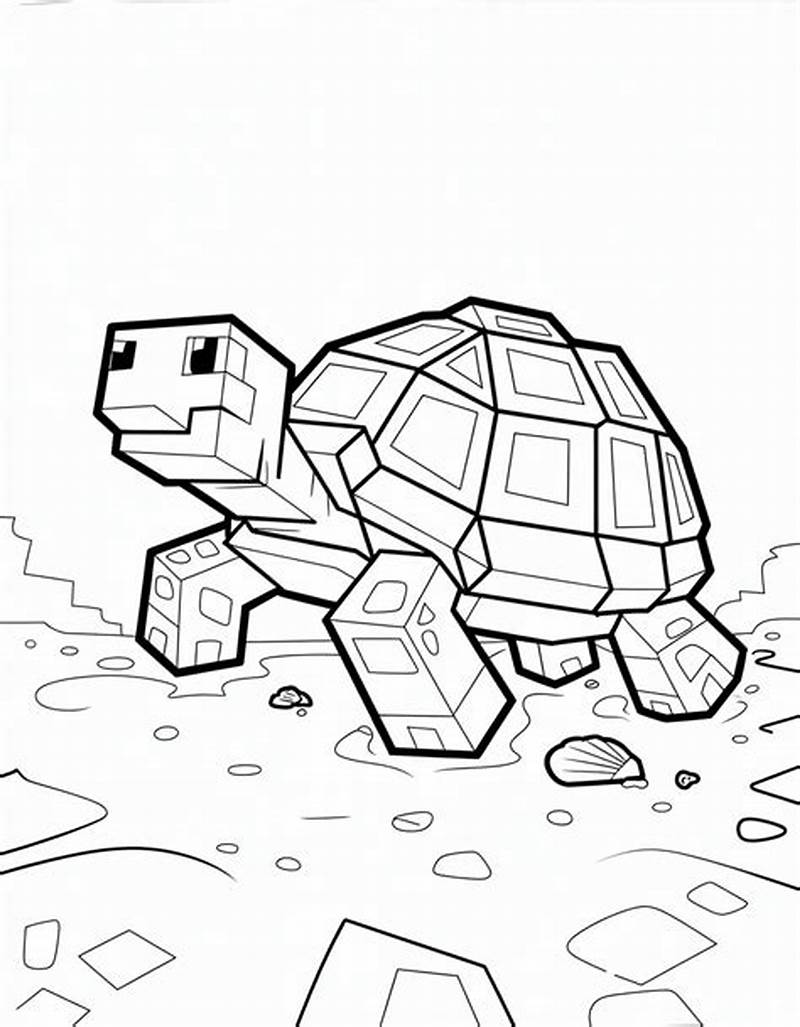 Minecraft Turtle Coloring