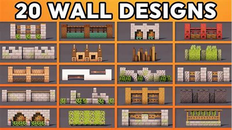 Minecraft Wall Pattern Designs