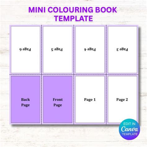 Mini Coloring Book Template