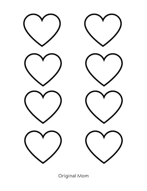 Mini Heart Small Heart Template