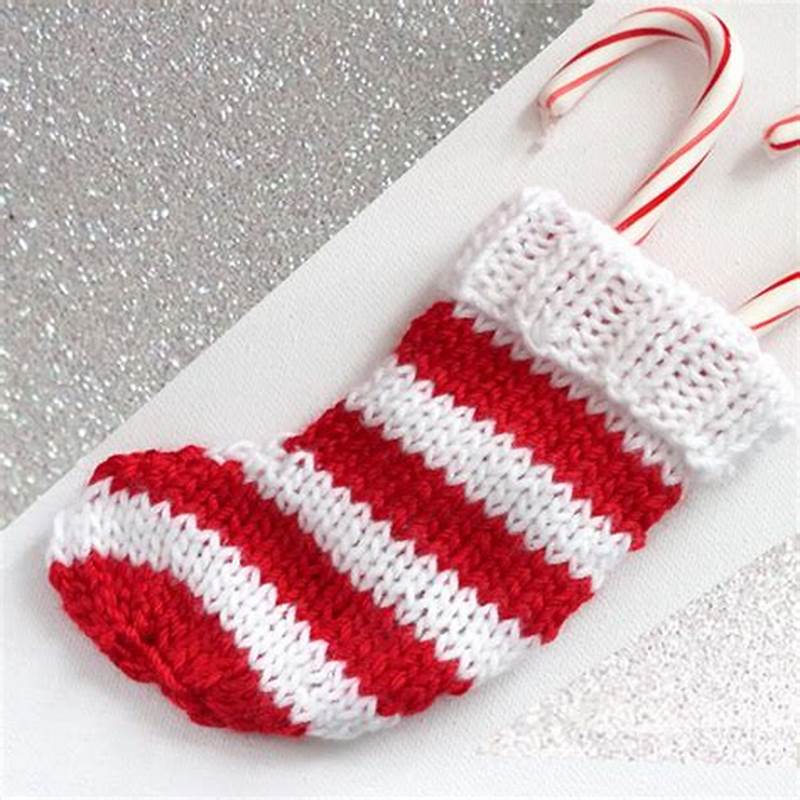 Mini Knitted Stocking Pattern