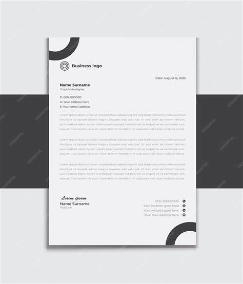 Minimalist Letterhead Design