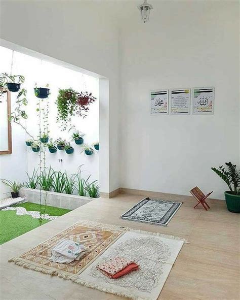Minimalist Prayer Room with Natural Materials