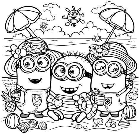 Minions Free Printable Coloring Pages
