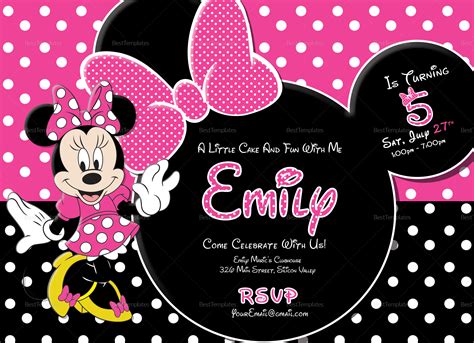 Minnie Invitation Template