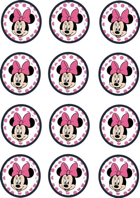 Minnie Mouse Cake Topper Printables