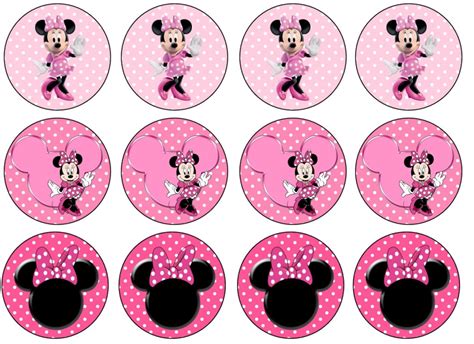 Minnie Mouse Cupcake Toppers Free Printable